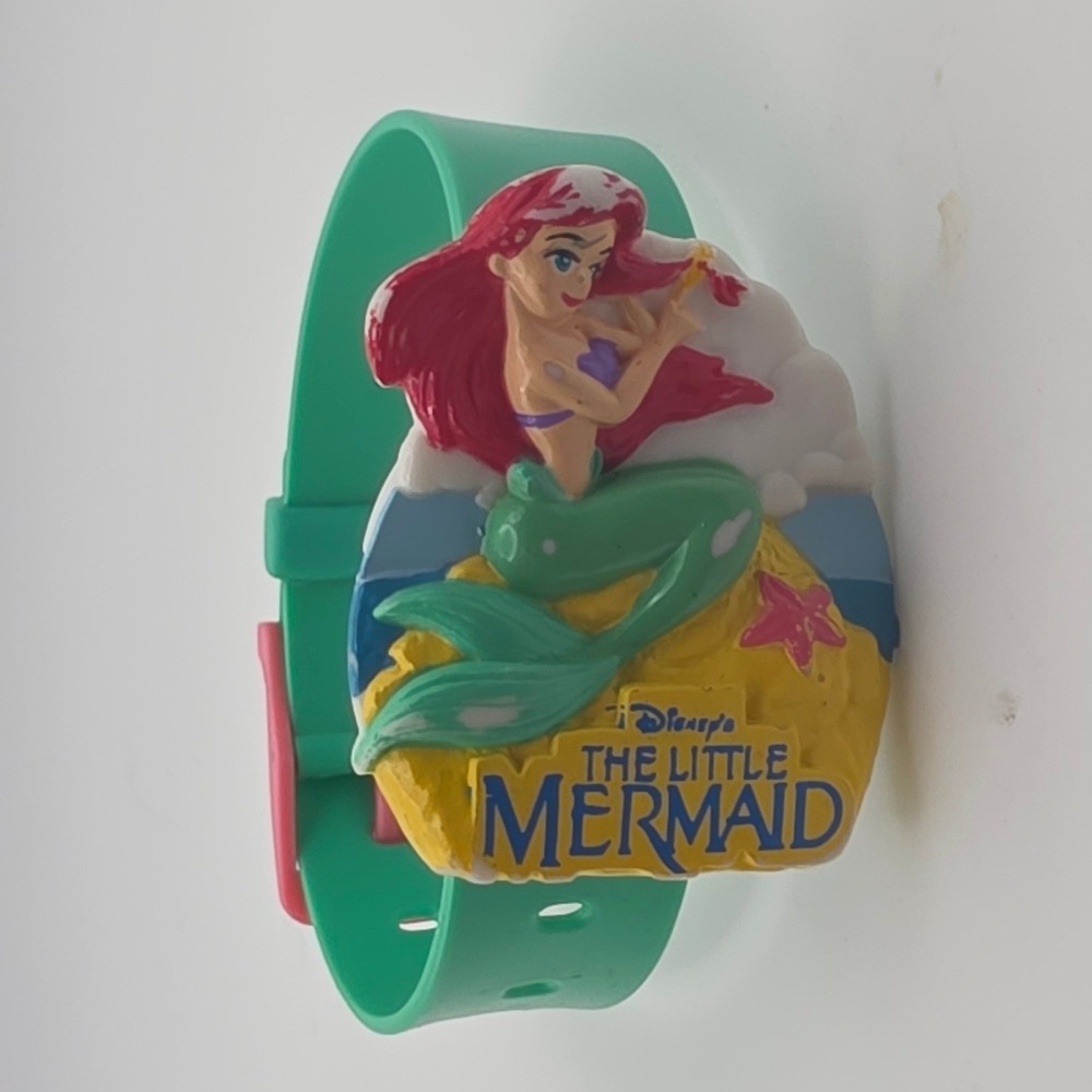 Disney The Little Mermaid Watch OS Green Fair Hope Industries Ariel Flip Top